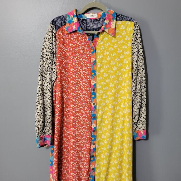 Colorful Floral Long Sleeve Dress - Picture 4 of 13